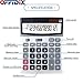 OFFIDIX Large Key Dual Power Electronic Calculator, Portable 12 Digit Large LCD Display Desk Calculator for Daily and Basic Office