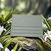 M-Plateau Credit Card Wallet, Super Slim Card Holder, Genuine Leather Wallet for Man and Women with 6 Card Slots and 1 Pocket (Light Green)