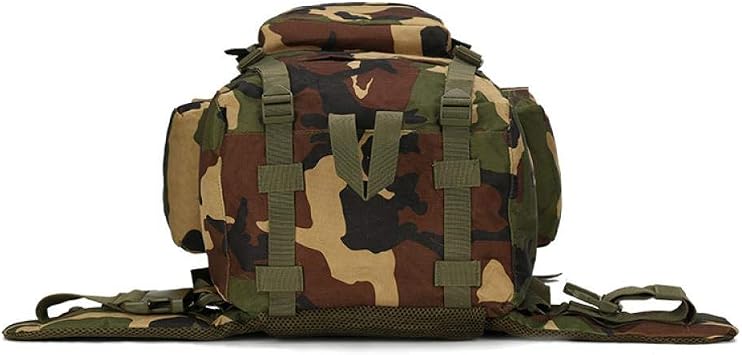 Hiking backpack 65L - Hiking backpack with waterproof rain shield - suitable for hiking, travel and camping, Military Green