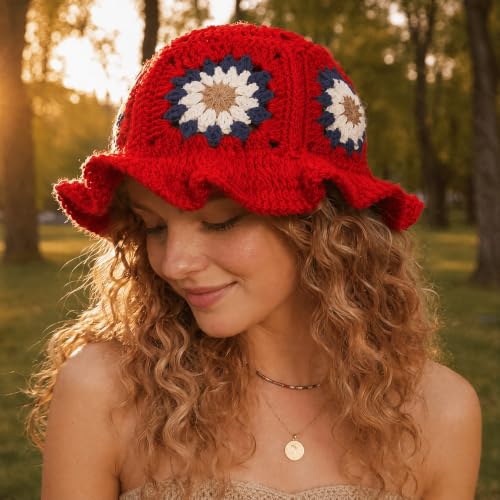 Image of Crochet Yarn Red Amigurumi 560 Yards, 2 Pack Acrylic 150g /5.3oz, 3 Light Worsted for Crocheting & Knitting