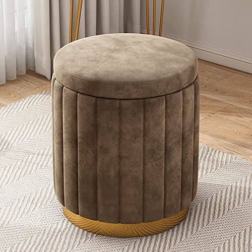 Chaise de grande capacité en velours et socle doré chic