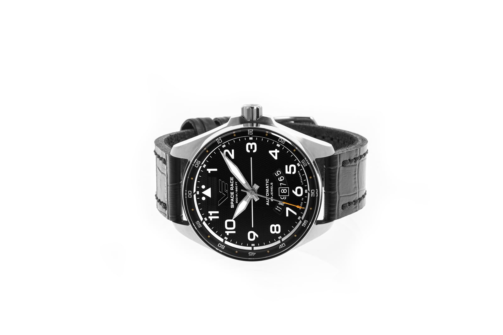 Mężczyźni Diver automatyczny analogowe Zegarek VOSTOK EUROPE NH35-325A745 Czarny Wybierz 46mm