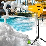 【ADECUADA PARA DIVERSAS OCASIONES】: Esta máquina de espuma para piscinas le permite ajustar el ángulo de pulverización para adaptarse al lugar y al tipo de evento, creando los mejores efectos de espuma. Ya sea una fiesta de cumpleaños, una fiesta en la piscina o una boda, se adaptará a sus necesidades. La limpieza es sencilla: ¡enjuague con agua después del evento!
