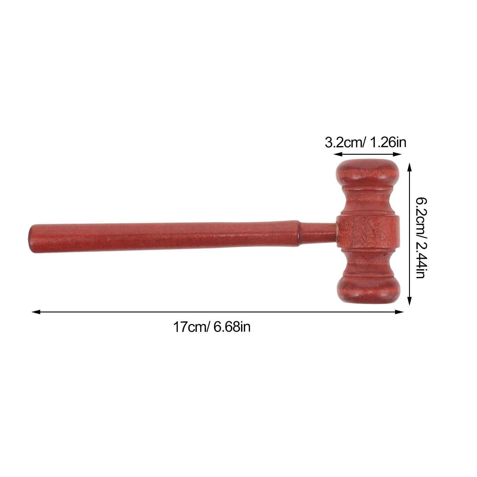 Mini mazo de juez de madera, martillo de corte de subasta, modelo de utilería for disfraces y juegos de rol Mazas de madera