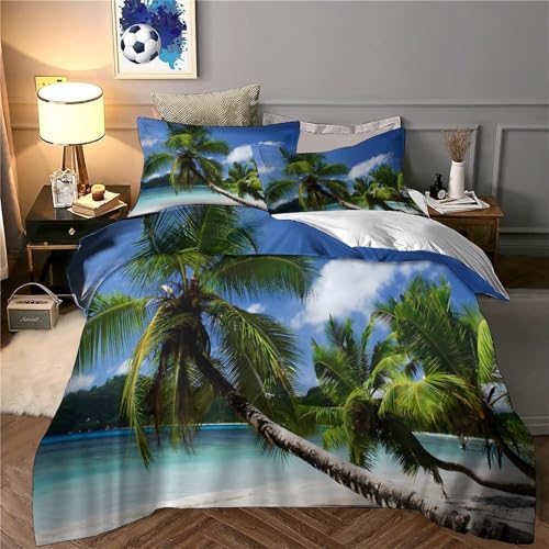 Drap de couette 3 pièces microfibre lavable machine grand lit 220x240 - 6