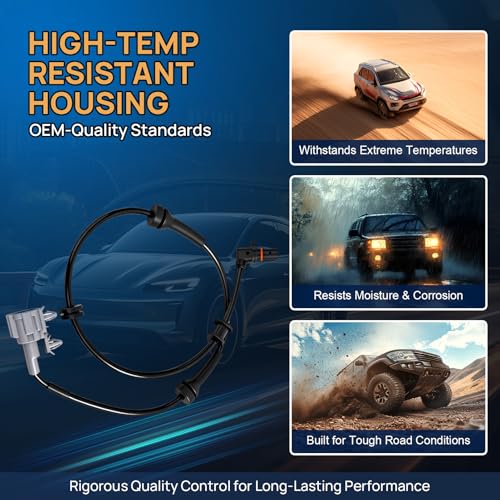 ABS Wheel Speed Sensor Front Left Right Fits for Nissan Frontier Pathfinder Xterra 2005 2006 2007 2008 2009 2010 2011 2012 2013 2014 2015 2016 2017, 09-12 Suzuki Equator, Driver Passenger, ALS625 by A-NAFTULY - Image 3