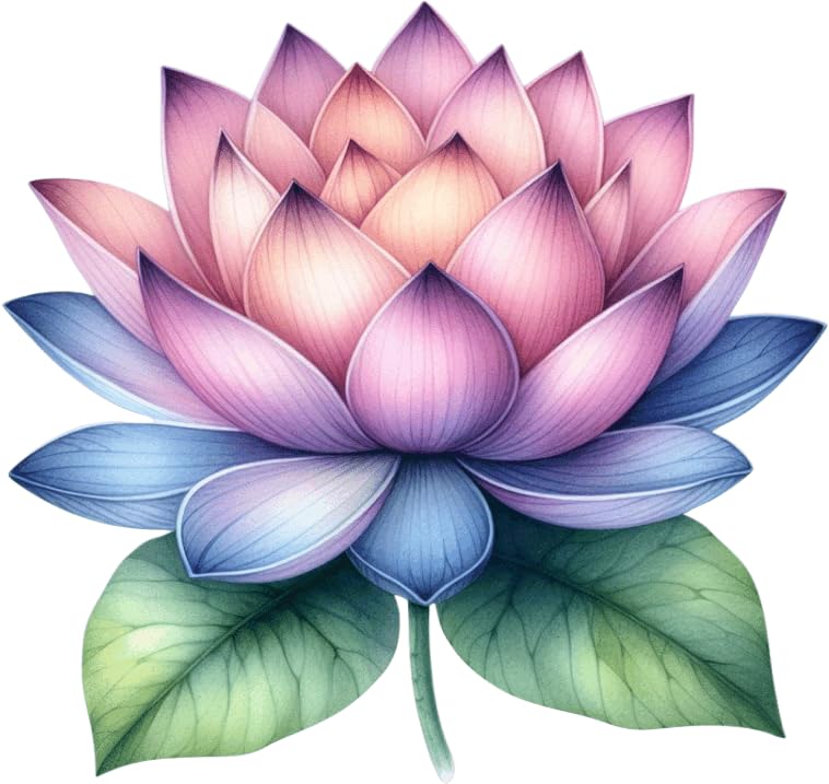 x4 Zen Lotus Flower Vinyl Stickers Pink Purple Floral Art Decals 20cm & 7cm