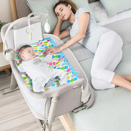 Image of VParents Cotton Crib Sheet for New Born Baby, Soft Cotton Godadi Set for Baby, Godari Bedding Sheet, Blue, Chunky