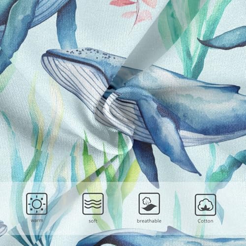 Joisal Toddlers Underwear Floral 2t Cotton Cute Panties Girl Stylish Briefs Undies Kids Blue Whales Cartoon3