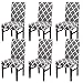 Produktbild LiveGo Stuhl-Schutzbezug,1/4/6 er Set Stuhlhussen Stretch Stuhlbezug Elastisch Stuhlüberzug,für Haus Esszimmer Hochzeit Bouquet, Hotel, Restaurant Dekor (Gray+White, 6 Pcs)
