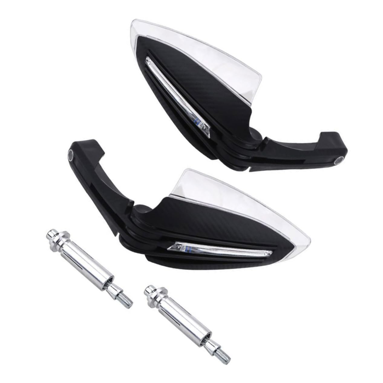 Protector Manillar Moto LED con Luz de Señal Carcasa Resistente y Anticorrosión para Manos Accesorio para Motocicletas y Scooters