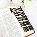 Black Gold-Foil Bible Tabs – Upgraded Version Laminated Waterproof Tabs for Bible Scholars, Fits All Major Bible Translations, Tear-Resistant Sturdy Design for Scripture Study & Chapter Markers