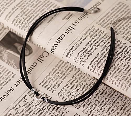 Sacina Gothic O Ring Choker Necklace, Faux Leather Choker, Jewelry Gift For Women, Girls #TOP4