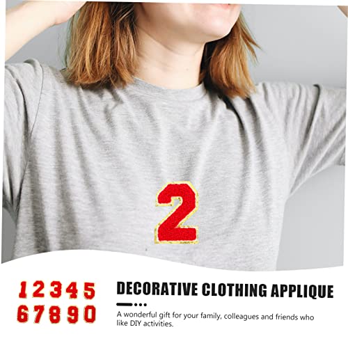 Patchs numériques brodés rouge pour customiser les chapeaux de sport