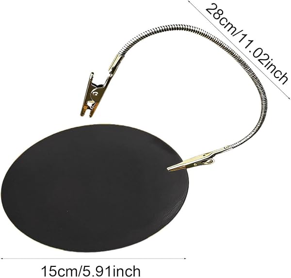 コイル香炉ホルダー メタルスパイラルバーナー ダブルクランプ トレイ アッシュトレイ 取り外し可能 安定設計 インテリア 瞑想 ヨガ ティーハウスに適用, 黒 - 3