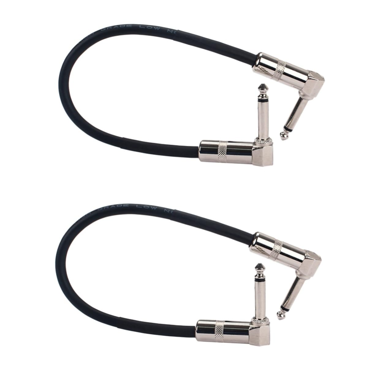 ifundom 2pcs Guitar Pedal Patch Cable 30cm Delay Pedal Wire Guitar Effects Cable Professional Connectors Ultra Low PVC High Fidelity Signal