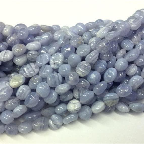 Perles de agate en fil irrégulier pour la création de colliers de 38cm