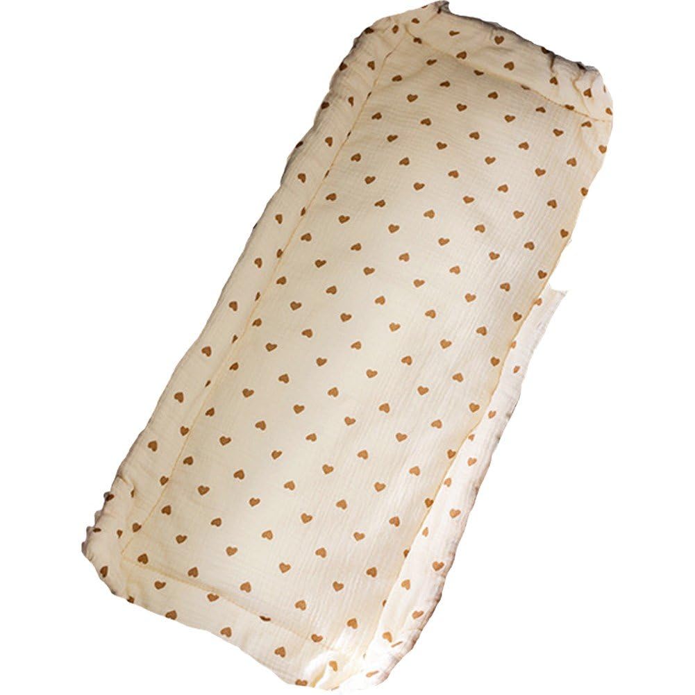 Danlai Pram Liner, Baby Pushchair Seat Liner, Bear Pattern Cotton Pushchair Liner Baby Stroller Seat Cushion Soft Stroller Seat Pad Car Mat for Toddler