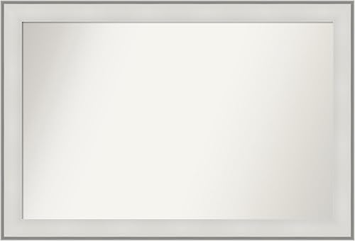 Amanti Art Espejo personalizado, espejo de baño blanco imperial, espejo de pared o espejo de tocador de baño sobre el fregadero (32 x 47 pulgadas),