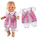 Miunana Vestidos Verano Casual Ropas Fashion 14 - 16 Pulgada Muñeca Bebé...