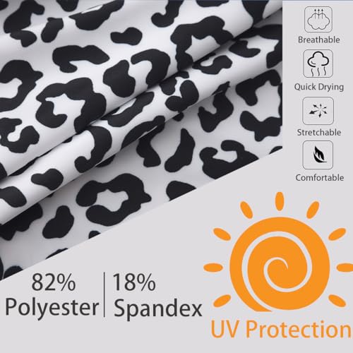Image of Ubestyle Women's Swim Pants UPF 50+ High Waist Rash Guard Leggings | Tummy Control Built-In Liner Chlorine Resistant Quick Dry Sun Protection Beach Pool & Water Sports