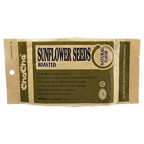 sunflower seeds qiaqia - ChaCha Sunflower Roasted & Salted Seeds All Natural Flavor 8.82 Oz z (Pack of 1)