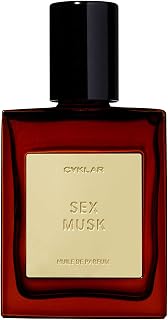 CYKLAR Perfume Oil Roll-On. Travel-Friendly Sex Musk Fragrance with Rose, Tonka Bean, and Musk Notes. Long-Lasting Essential Oil Parfum for Women and Men. 0.5 Fl Oz Scented Rollerball Bottle