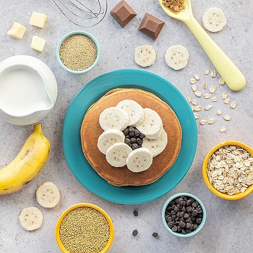 Image of Slurrp Farm No Maida Pancake Mix | Buy2Get1 Free | Instant Breakfast Mix Made with Oats and Jowar | 100% Vegetarian Eggless Healthy Breakfast for Kids & Adults | Banana Chocochip- Pack of 3 X 150g