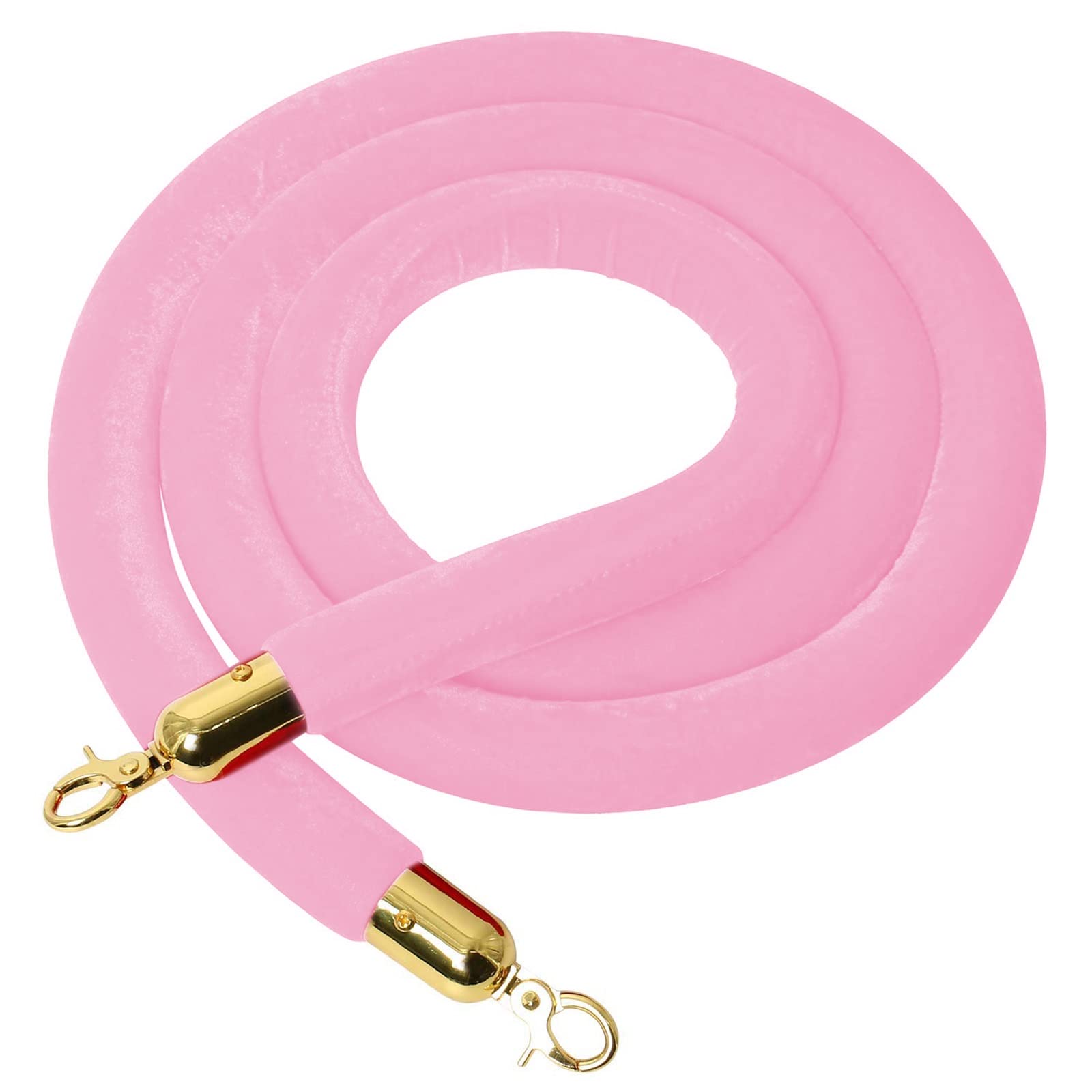 AUNANGLJSCS Rope barriers, Optional Barrier for Crowd Control, Hanging Stanchion Queue Barriers Cord, Movie TheatersGrand Openings Use(Pink,Length 0.9M/3Ft/36In)