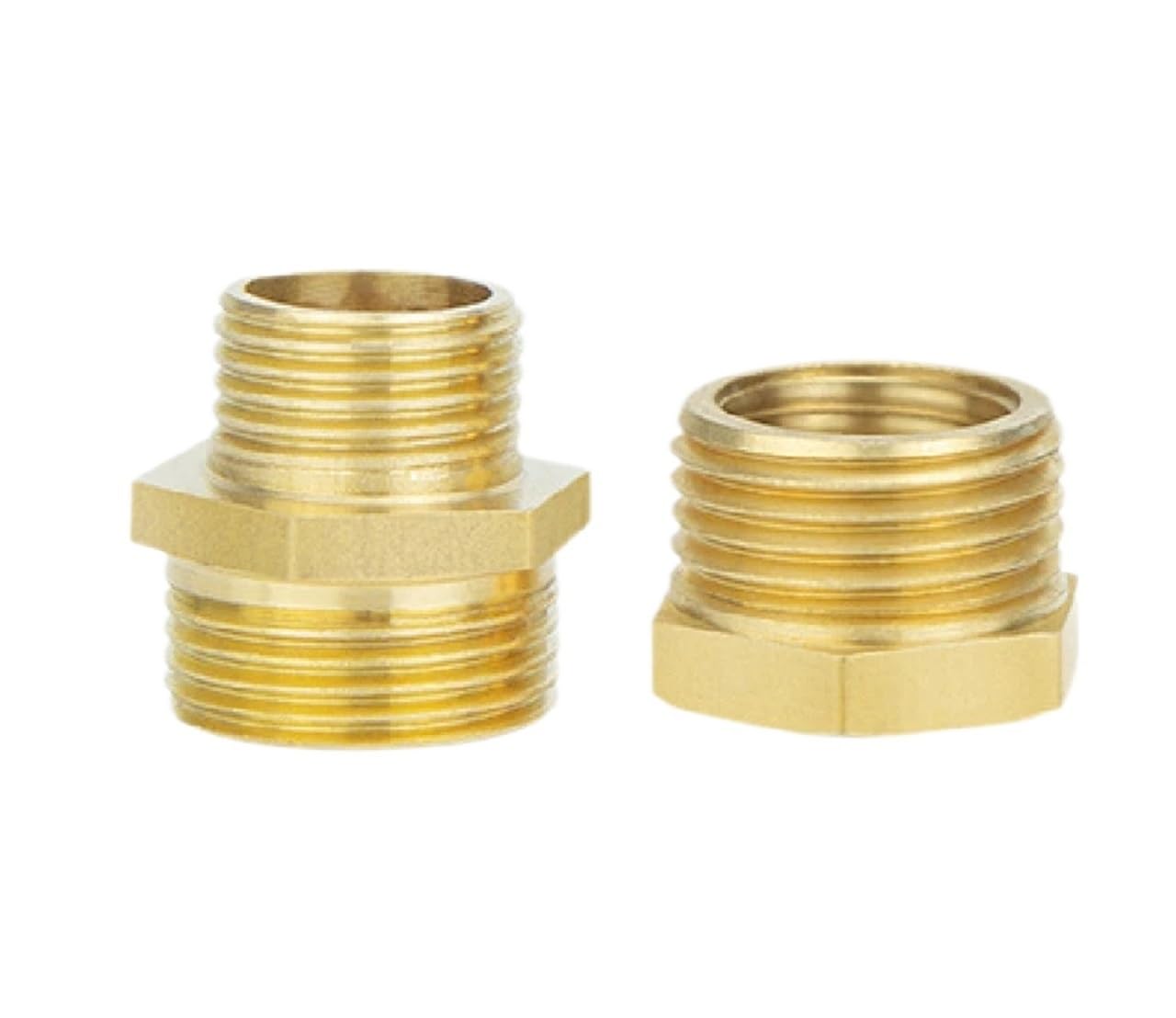 Mosiężna Tuleja Redukcyjna Z Gwintem | Mosiężna tuleja redukcyjna z gwintem męskim na żeńskim NPT BSP Adapter rurowy(F-M-1-2-10PCS)