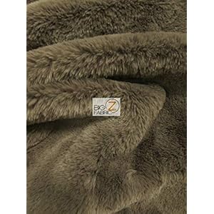 Beaver Shag Faux Fur Fabric Sold by The Yard DIY Coats Costumes Scarfs Rugs Accessories Fashion (Pewter)