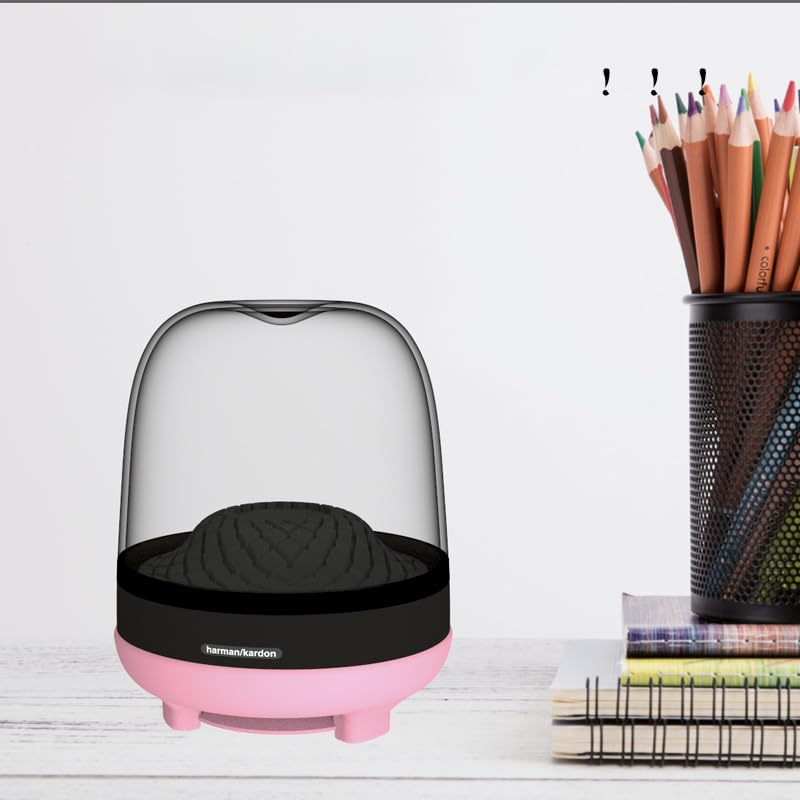 Funda de silicona para Aura Studio 4 en color rosa para proteger altavoz 2