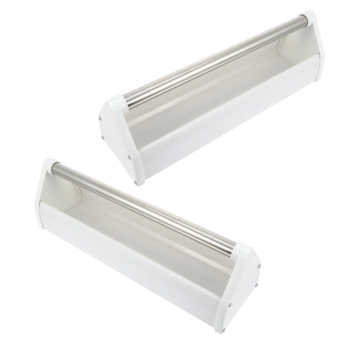 Mangeoire Lot de 2 Plastique Acier Inoxydable et pour en Légère et Pratique Jardins et Usage Intérieur