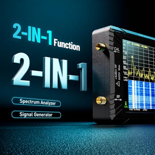 Image of SeeSii TinySA Ultra+ ZS406 Spectrum Analyzer: 4.0 Inch 5.4GHz Handheld Tiny Frequency Analyzer with ZK06-UM 21dB LNA Module 32Gb Card-100kHz to 800MHz MF /HF /VHF UHF Input, 2025 Upgraded