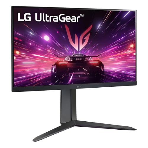 Image of LG 24GS65F-B 24-inch Ultragear Full HD (1920 x 1080) IPS Gaming Monitor, 180Hz, 1ms, NVIDIA G-Sync Compatible, AMD FreeSync, HDR10, HDMI, DisplayPort, Tilt /Height /Pivot Adjustable Stand, Black