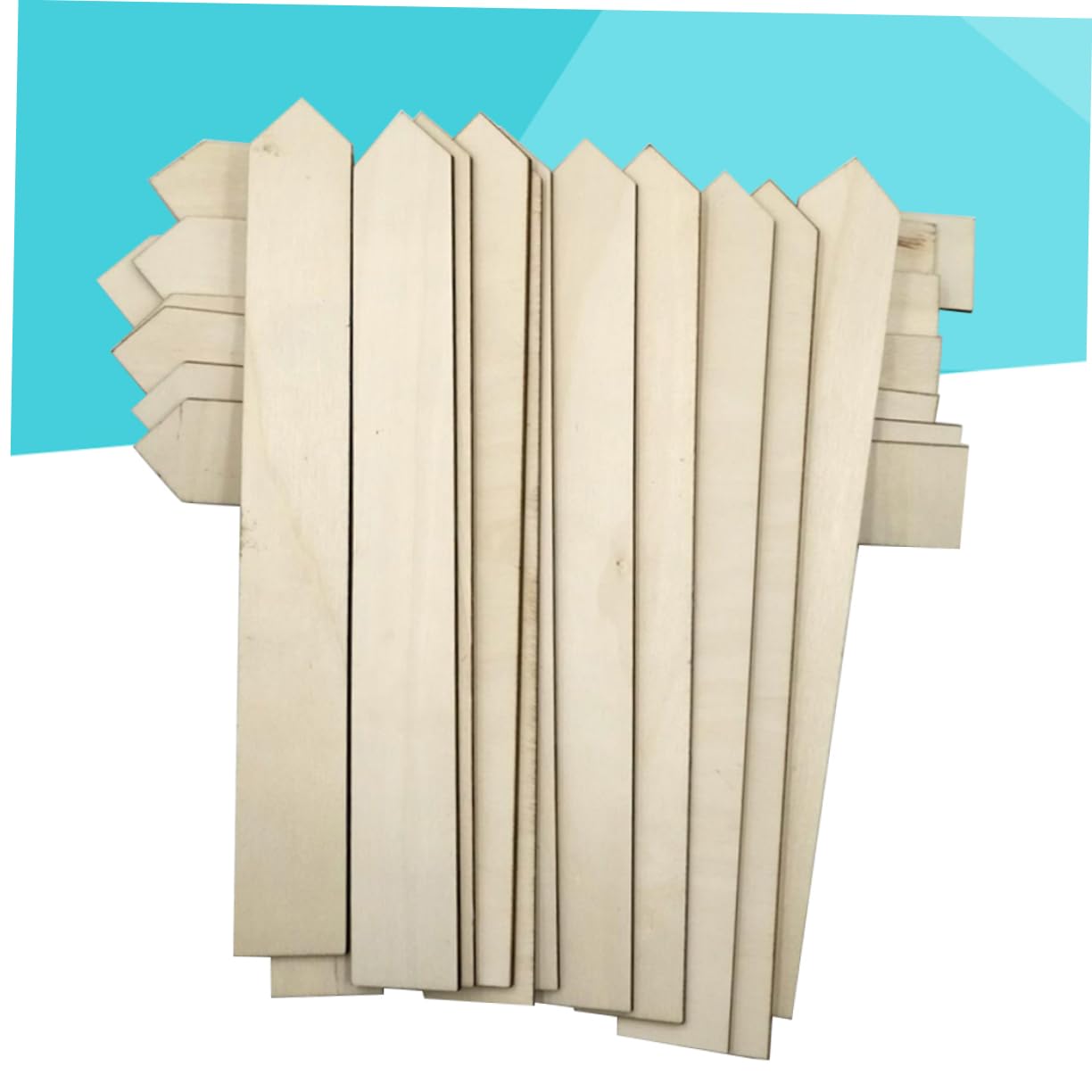 BESPORTBLE 100 Étiquettes Longues En Bois Écologique Pour Jardin, Grandes Étiquettes De Plantes Durables, Piquets En Bois Rustiques Pour Semis, Potager Et Cultures En Contenants