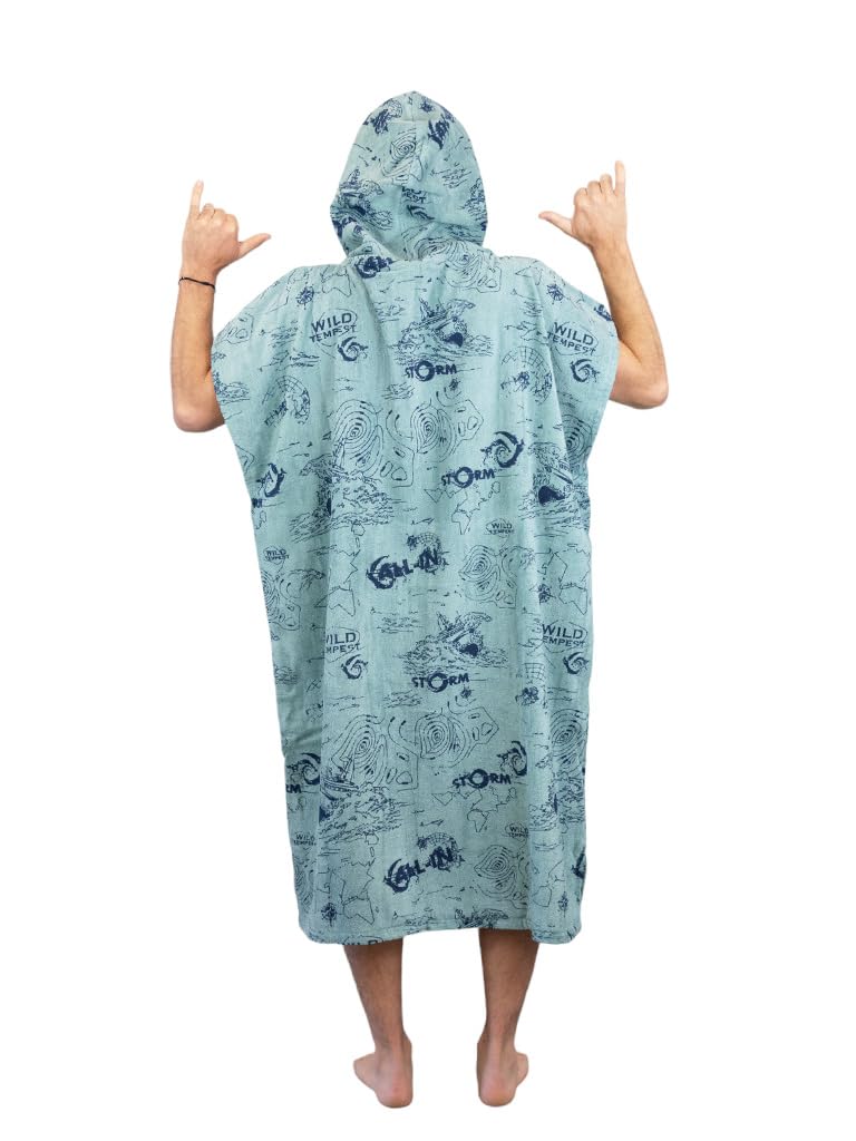ALL-IN, Men, Sweet Transition Poncho, Men's Size, Poche Kangourou, Storm, Taille Unique Adulte, Unisexe