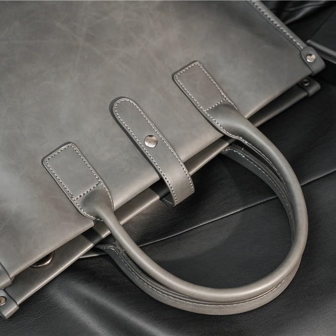 Sac à bandoulière rétro en cuir avec finitions soignées de maroquinerie - 6
