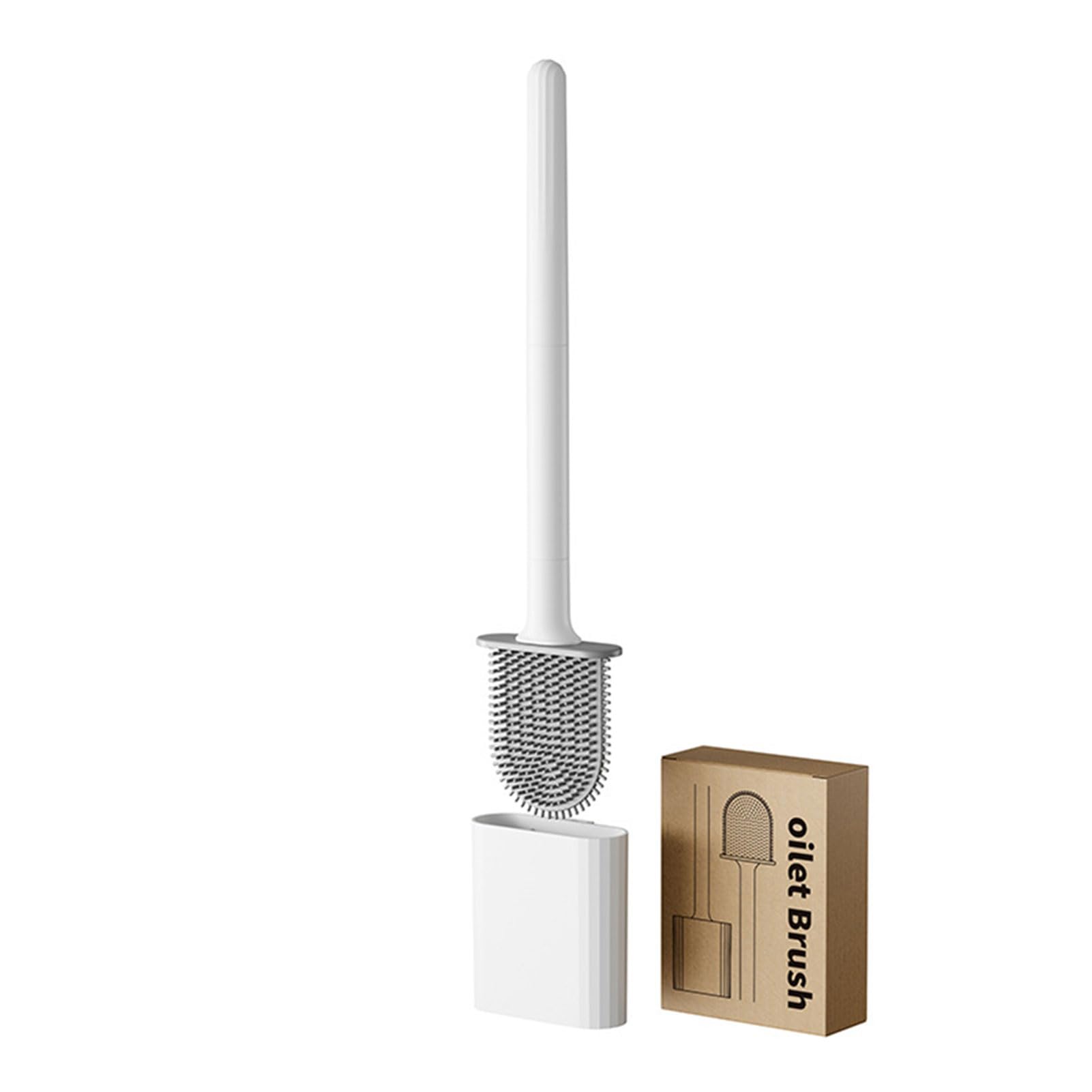 Brosse WC à poils flexibles en silicone pour un nettoyage sans trace