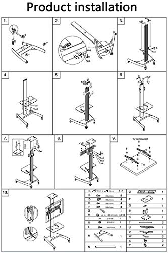 Soporte de TV Universal de Piso para pantallas 32-65" miniatura 2
