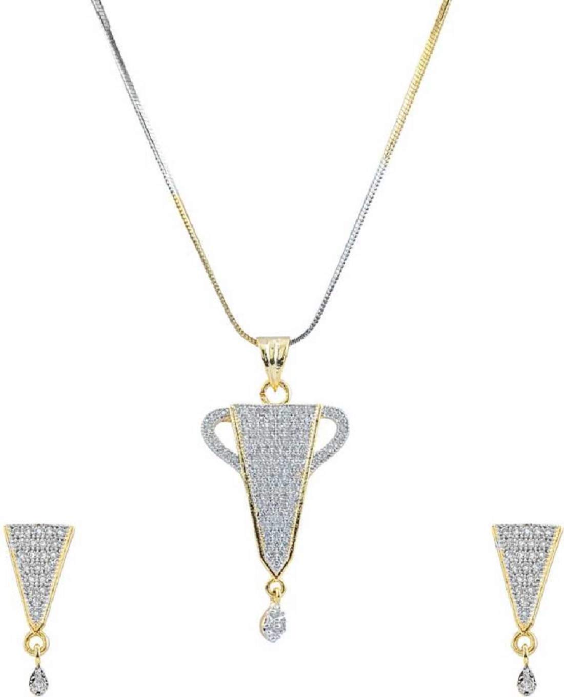 The LuxorLuxor Silver Pendant Set For Women PS-1235