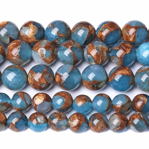 Cloisonne - Espaciador de manualidades de 8 mm, 2 hebras, 90 cuentas sueltas para hacer joyas, pulseras y manualidades