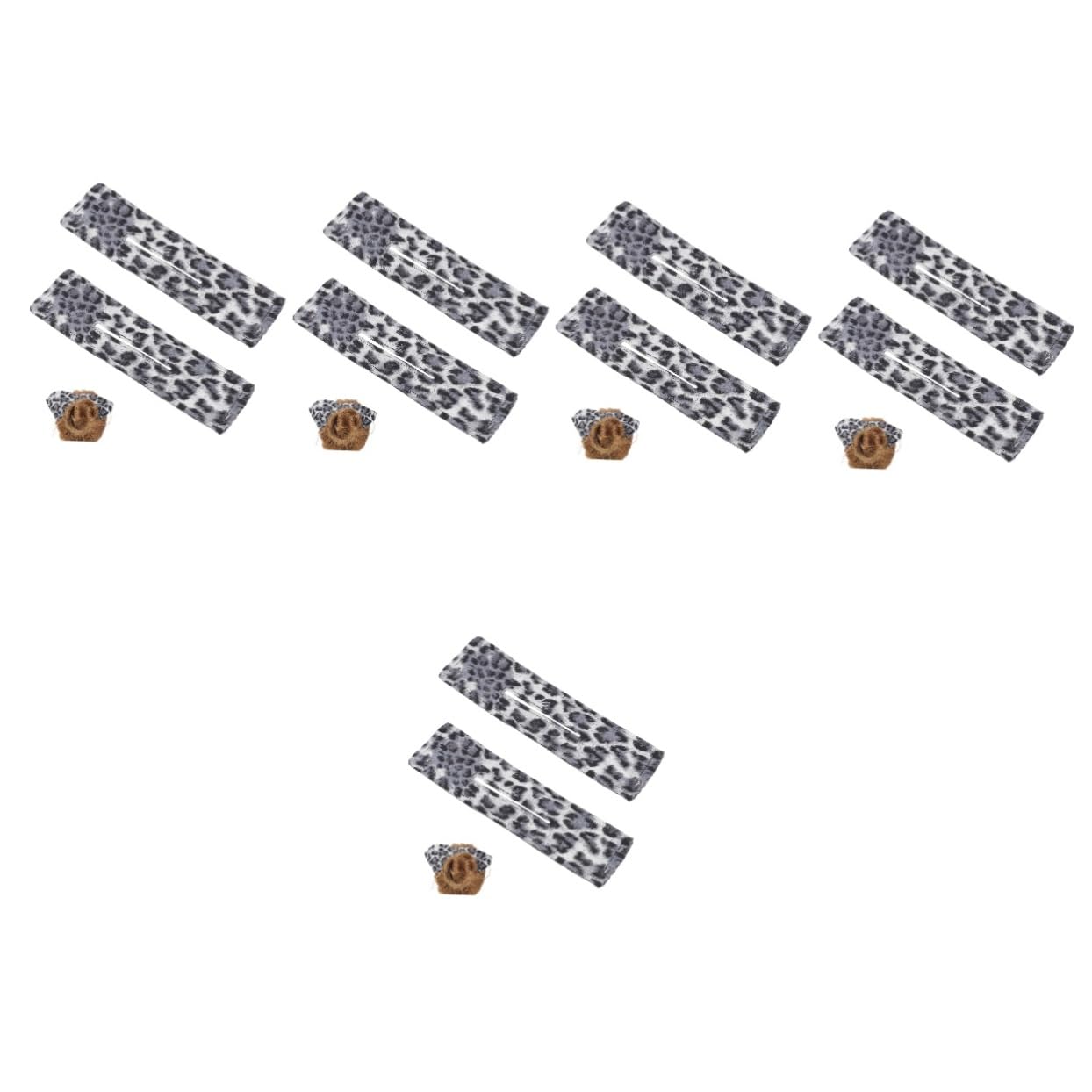FRCOLOR 10pezzi Bun Maker Leopardato Per Donne Da Accessori Per Chignon Facile Da Usare Per Acconciature Quotidiane e Occasioni Speciali Leggero e Resistente Per Sottile