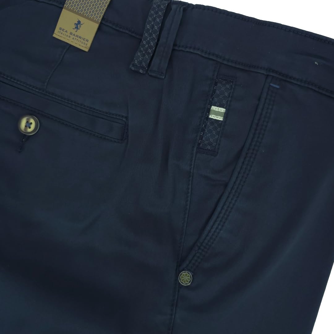 Pantaloni Uomo Eleganti Classici Estivi Leggeri Sea Barrier Vita Alta Regular Fit