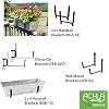 Achla Designs Embossed Galvanized Flower Window Box Planter, 24-in
