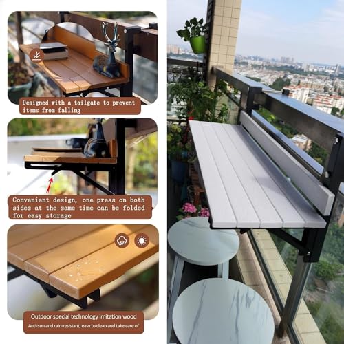 Table de bar suspendue pour balcon et doux instants suspendus - 4