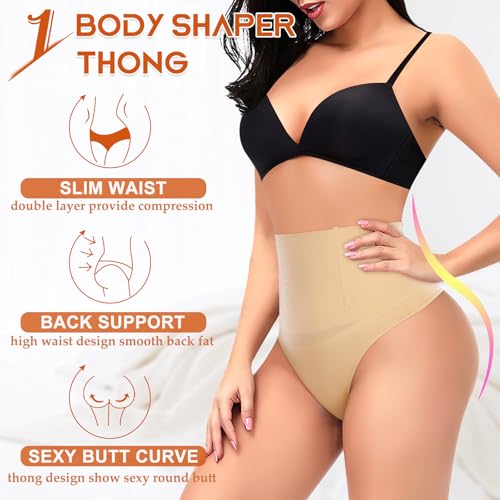 Tummy Control Thong Shapewear for Women High Waist Shaping Underwear Seamless Body Shaper Panties Girdle3
