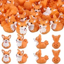 Geelin 50 Pcs Mini Corgi Duck Figurine Bulk Resin Tiny Duck Figurines Small Dog Statue for Fairy Garden, Miniature Terrariums, Animal Gift Bag Fillers, Dog Lovers Gifts