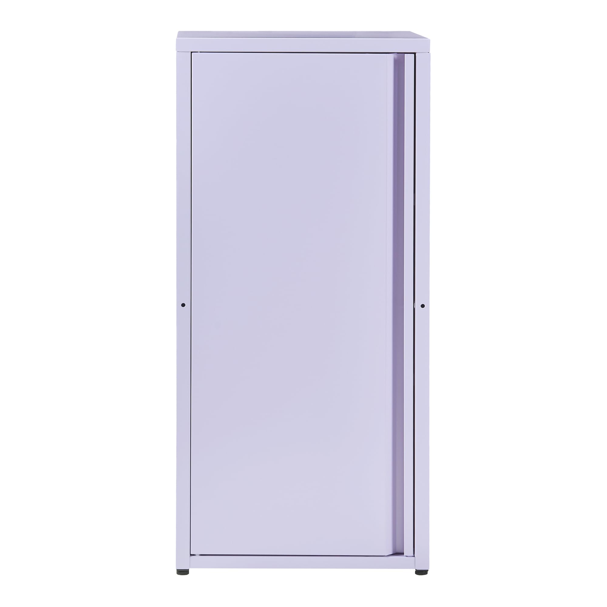 [en.casa] Armoire Métallique Meuble de Classement avec 1 Porte et 2 Étagères à Hauteur Réglable Classeur Rangement au Style Industriel pour Bureau Chambre Télétravail Acier 88 x 40 x 35 cm Violet
