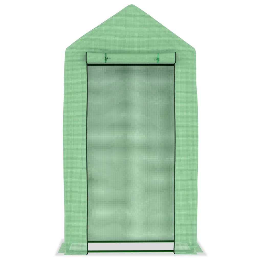 Szklarnia ze stalową ramą 0,5 m² 1 x 0,5 x 1,9 m